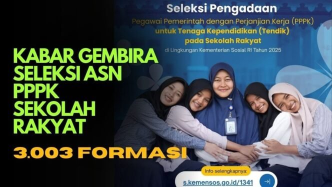 
					Rekrutmen PPPK Guru Sekolah Rakyat 2025 Dibuka: Serap Tenaga Kerja untuk Dunia Pendidikan