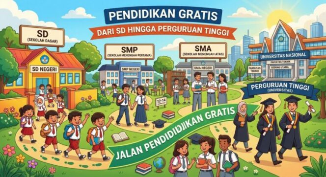 
					Kebijakan Pendidikan Gratis Hingga PTN, Langkah Konkret Pemerintahan Presiden Prabowo Subianto