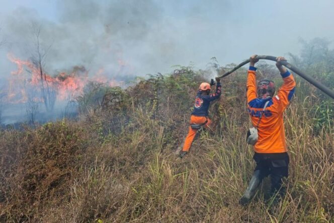 
					Mengawal Penguatan Satgas Darat dan Udara Dalam Penanganan Karhutla Gambut
 
